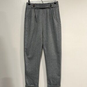 Women Lark+Grey Houndstooth Pattern Pant Black/Gray Workwear Evening School Girl
